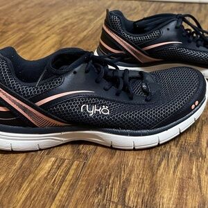 Ryka Walking Sneakers Shoes Black Pink Women's Size 7